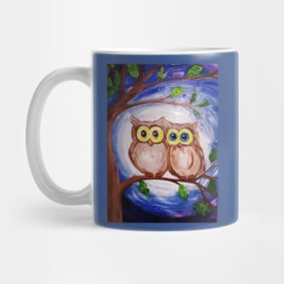 2 Owls in Tree Mug